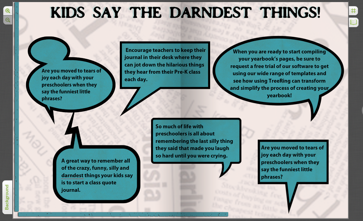 student interviews yearbook quotes on your custom pages treering
